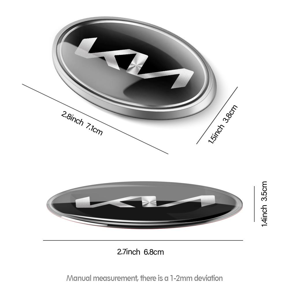 3D Metal Aluminum Car Badge Decor Sticker Trunk Window Decal Accessory For KIA KN Pegas Sorento Soul Cerato Optima Niro Ceed K5