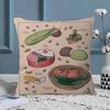 Studio G Hibli Treats Japanese Food Pillowcase Toon Gift Cushion Cover Bedroom Home Sofa Chair Seat Decor Pillow Case