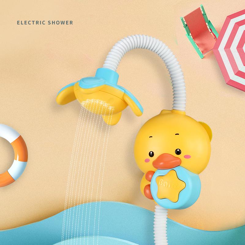 Nuovo Paperotto Carino Giocattolo Elettrico da Bagno per Doccia per Bambini Gioco Interattivo con Spruzzo d'Acqua Giocattoli Sensoriali Divertimento per il Bagnetto Regalo per Bambini Piccoli