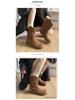 Women's Retro Ankle Boots: Hidden Heel, Western Cowboy Style, Slimming Push-Up, Martin Design - 2025 Autumn Collection
