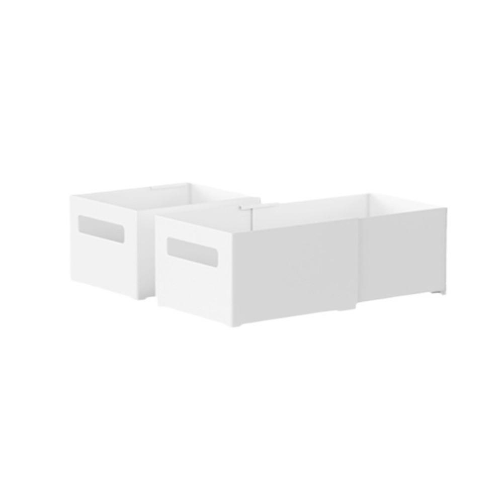 Right Angle Retractable Storage Box Cooking Tool Storage Sundries Organization Organizer Box Plastic Scalable Sundries Organizer