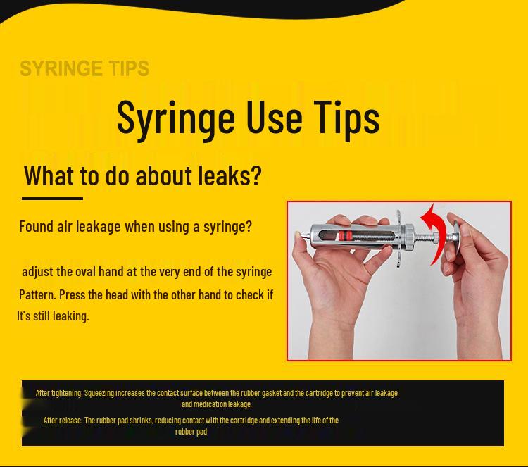 Veterinary Stainless Steel Syringe - 10ml/20ml Breeding Equipment for Pig Farming.