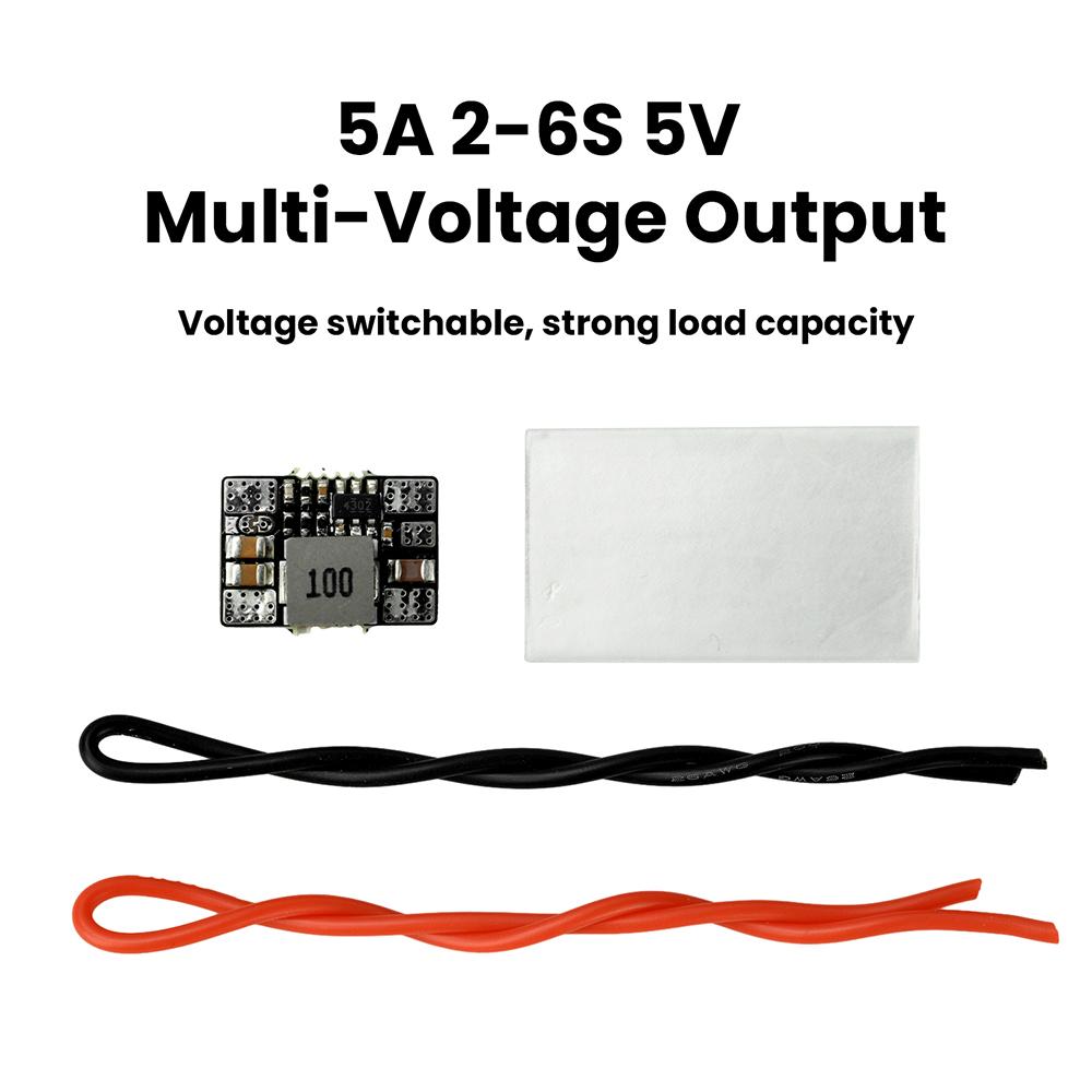 Step Down Voltage Regulator Module Compact Buck Converter with High-Efficiency BEC for RC Drones FPV Models