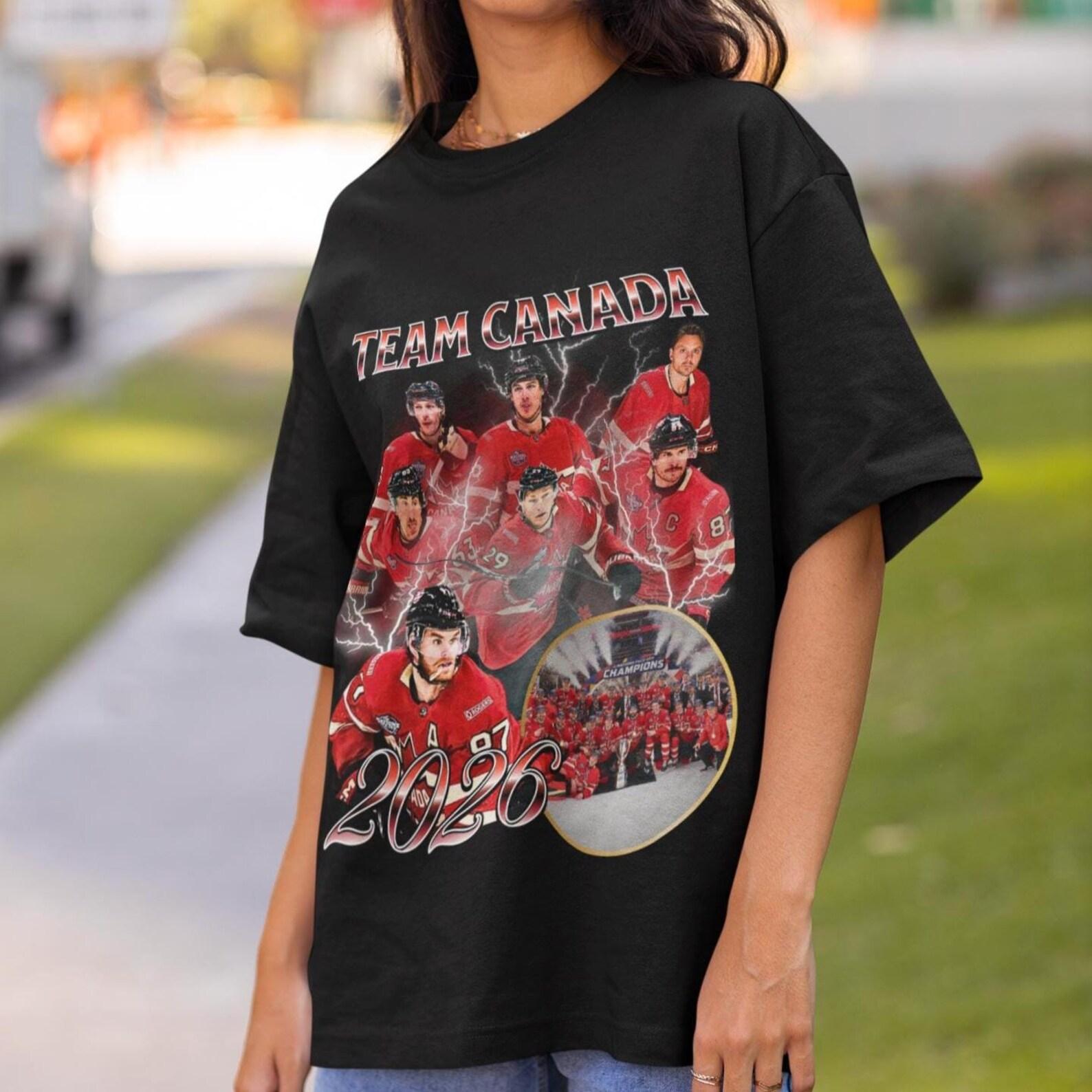 Team Canada 2026 Milan Olympics Shirt Vintage Team Canada Fan Hockey Design Retro Gift Classic Graphic Tee Unisex T-Shirt Limited Edition S