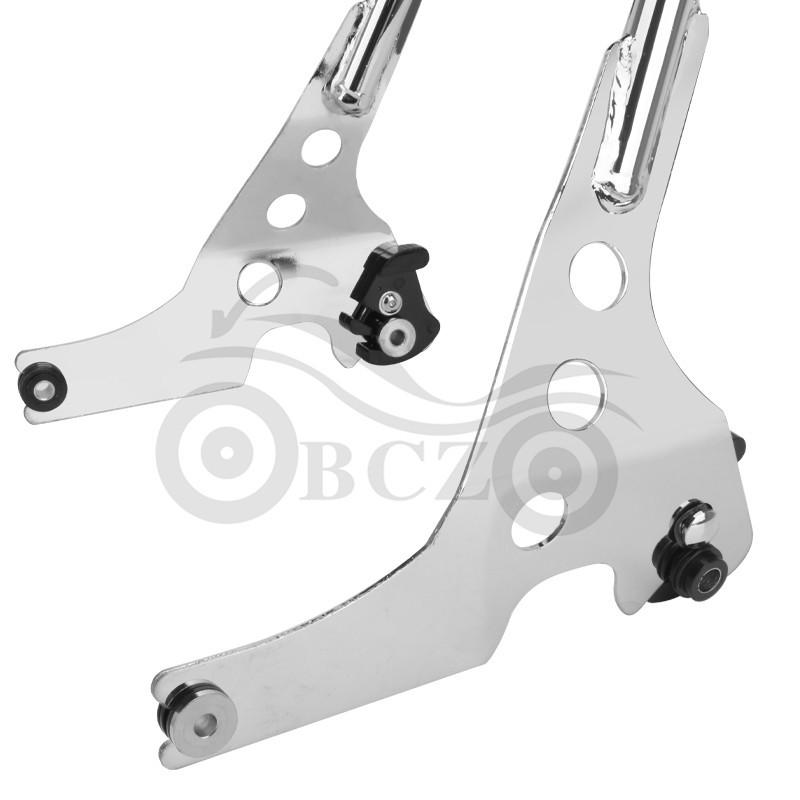 Harley XL883/1200/X48 Rear Backrest with Quick Release Seat Cushion and Luggage Rack for Motorcycle Modification