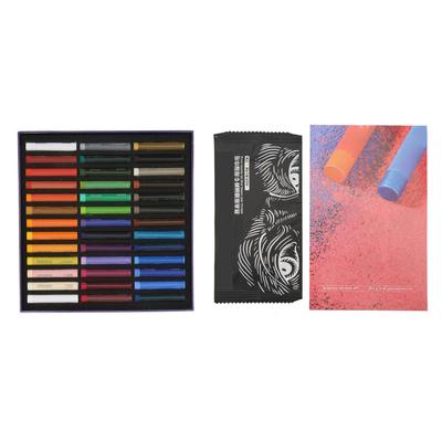 39Pcs Oil Pastel Set Color Lasting Low Saturation Pearlized Soft Texture Colored Oil Pastel for Home School Art Studio