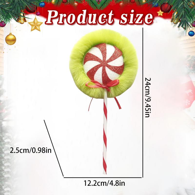 Candy Cane Decorations For Tree Winter Festival Candy Ornaments Fireplace Garden Tree Branch Decorating Peppermint Candy