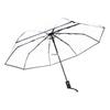 Japanese-Style Transparent Automatic Foldable Umbrella - Large, White, and Perfect for Influencer Photos