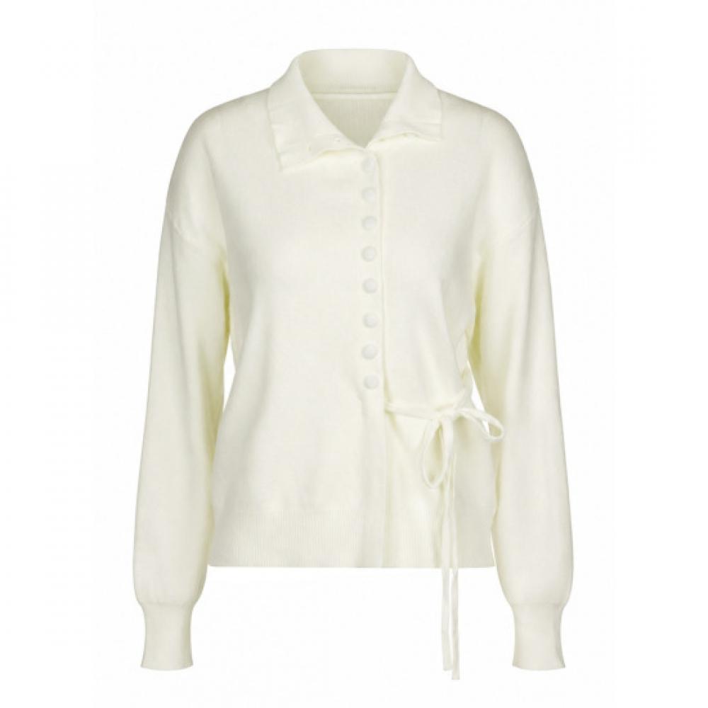 Shop   Women S Collared KnIt Cardigan Cream It Wcd260110   