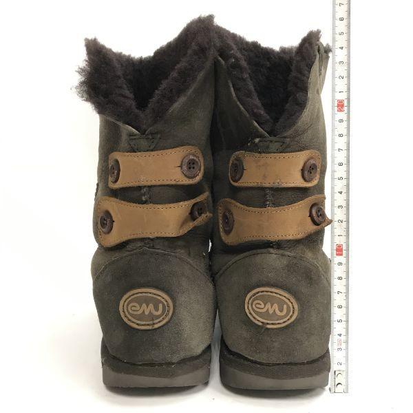 Emu Australia Sheepskin Mouton Boots Brown Women's 23.0(USED)