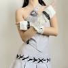 Elastic Knitted Arm Warmers Star Fingerless Gloves Streetwear Y2K Warm Sleeves  Girl Party