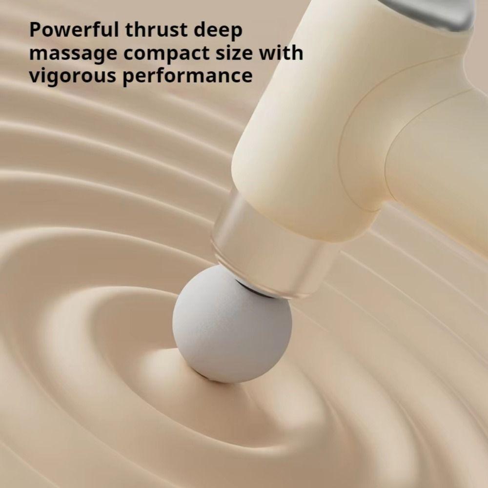 Compact Size Mini Electric Fascia Massager 9 Replaceable Head Fascia Machine Massager Post-Workout