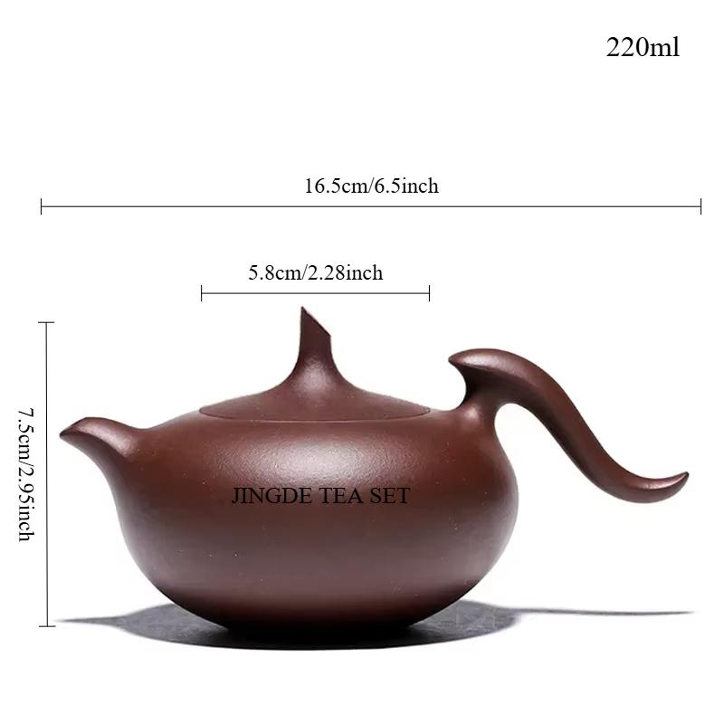 

220ML Creative Handmade Flying Sky Pot Chinese Yixing Purple Clay Tea Pot Filter Beauty Kettle Raw Ore Mud Zisha Tea Set Gifts