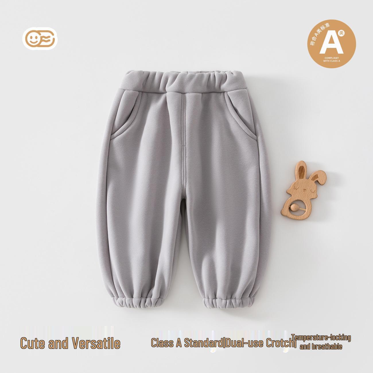 2026 Children s Solid Color Jogger Pants - Korean Style Spring/Autumn Casual Long Pants for Girls Size 100