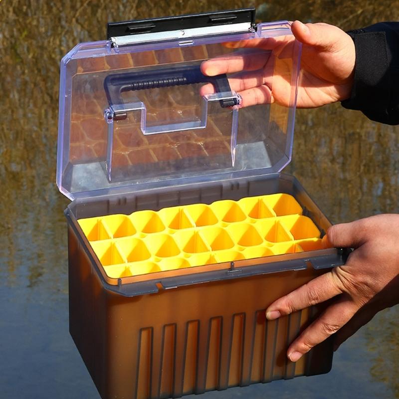 Přenosný dřevěný box na nástrahy na krevety Vodotěsný Organizér na rybářské nástrahy Nízká hmotnost Box na rybářské náčiní Snadno přenosný