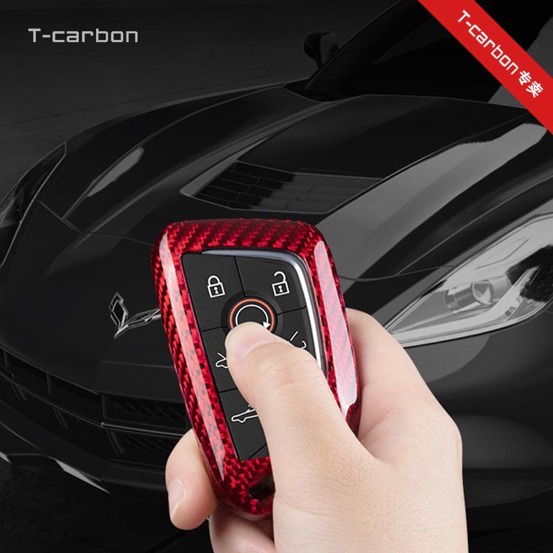 Real Carbon Fiber Corvette C8/C7 Key Case Protective Shell by T-carbon