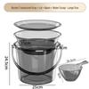 Yicang Thickened Transparent Plastic Outdoor Fishing Bucket Set