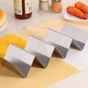 Wave Shape Stainless Steel Taco Display Stand Up Holder Rack Shell 1-4 Tacos