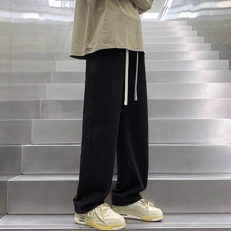 Men's Jeans Student Casual Pants High Street Straight Loose Wide Leg Baggy Jeans