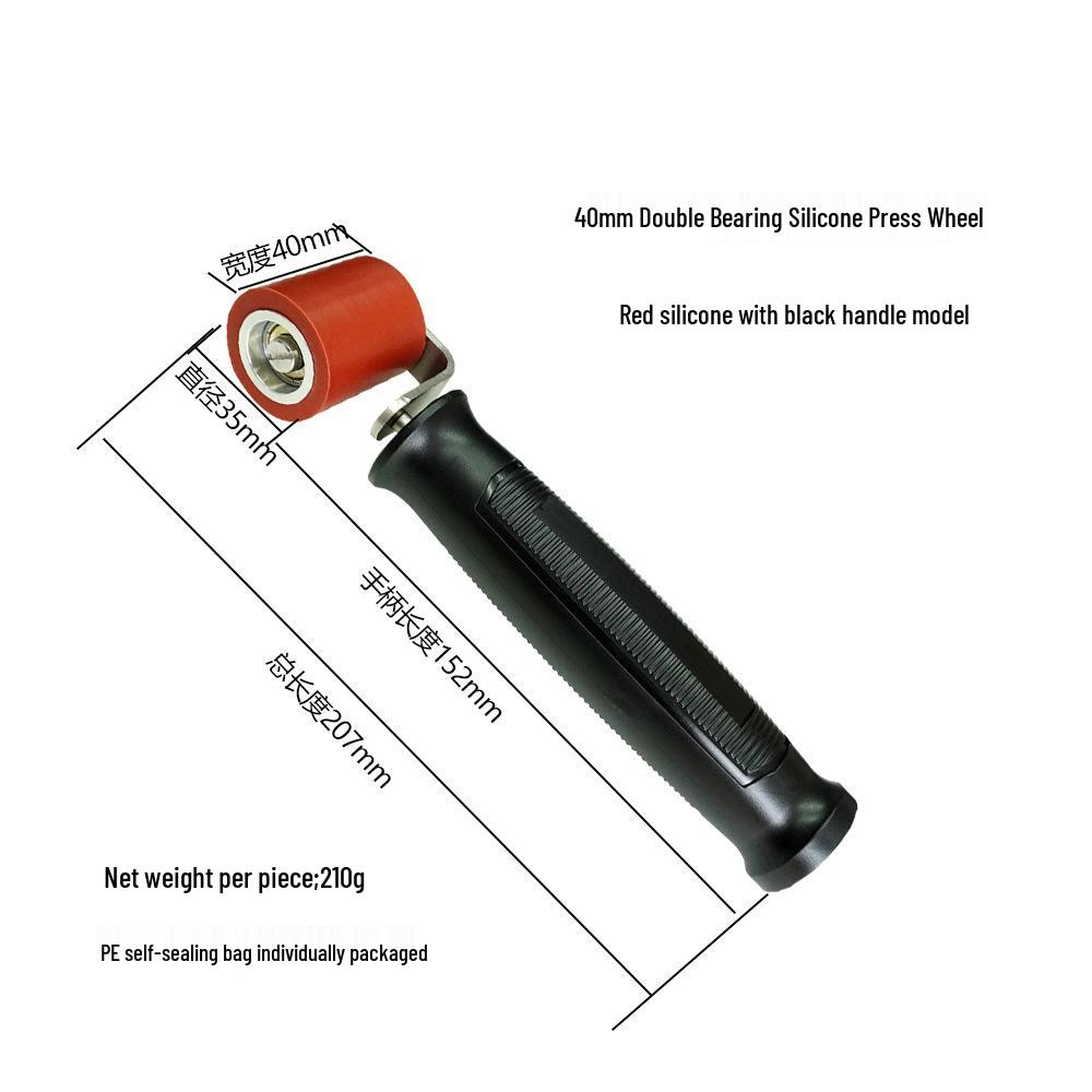 Silicone Handheld Roller with Plastic Handle for Waterproof Membrane Sealing and Edge Pressing