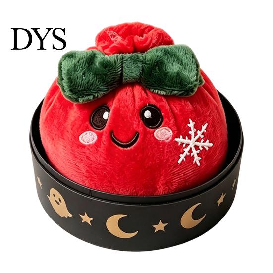Steamed Bun Squeeze Toy Christmas Plush Dumpling Stress Relief Toy, Santa Claus Snowman Reindeer Toys Relaxation Sensory with Steamer Boredom