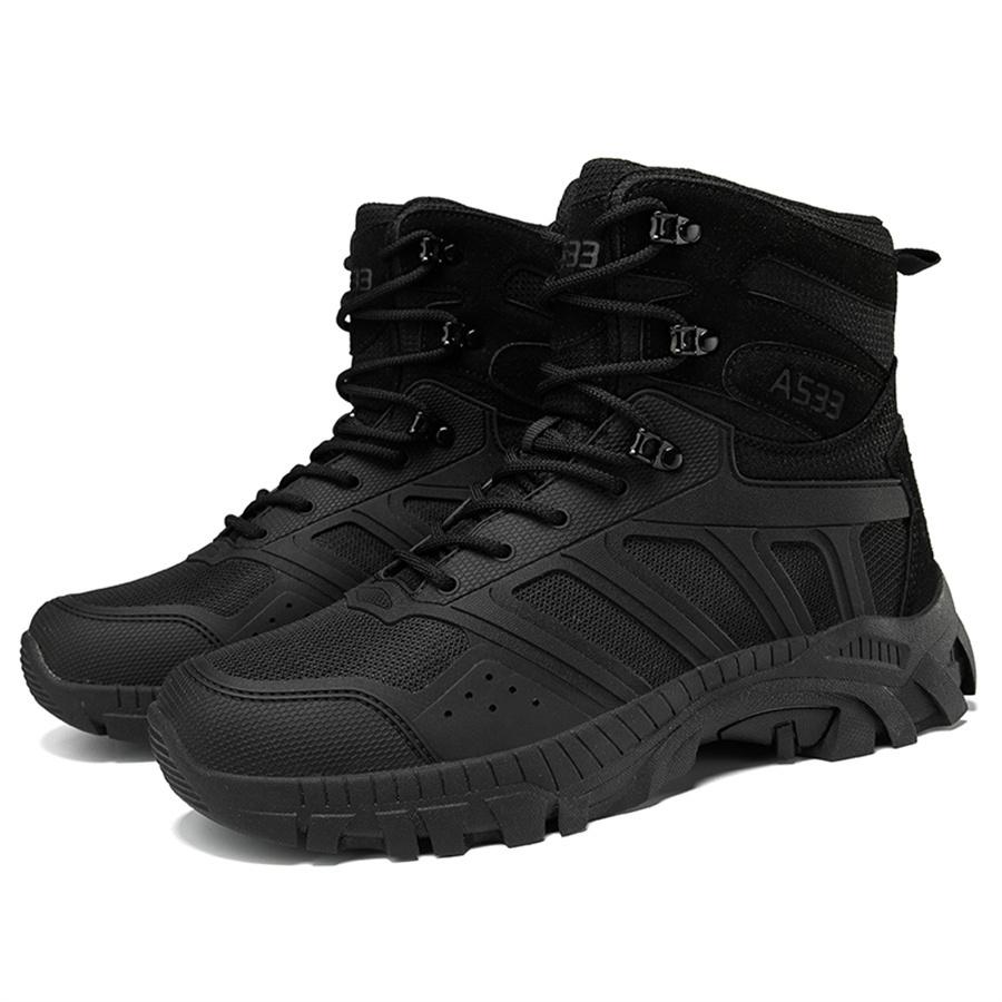 Men's Boots High Quality Hiking Boots Men's Outdoor Boots Non Slip High Top Training Boots Men's Plus Size Jungle Hunting Boots