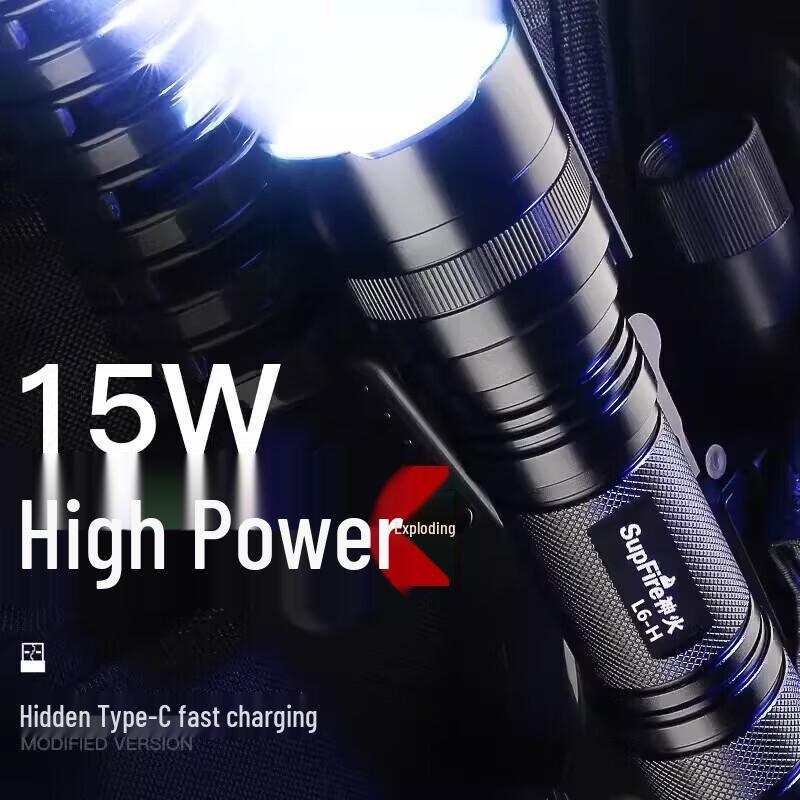 SupFire L6-H USB Rechargeable LED Flashlight