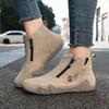 Women's High-top Casual Sneakers Handmade Leather Shoes Ankle Boots Spring & Autumn