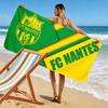 FC Nantes Print Beach Towel, Large Soft Quick Dry Towel for Beach Camping Swimming