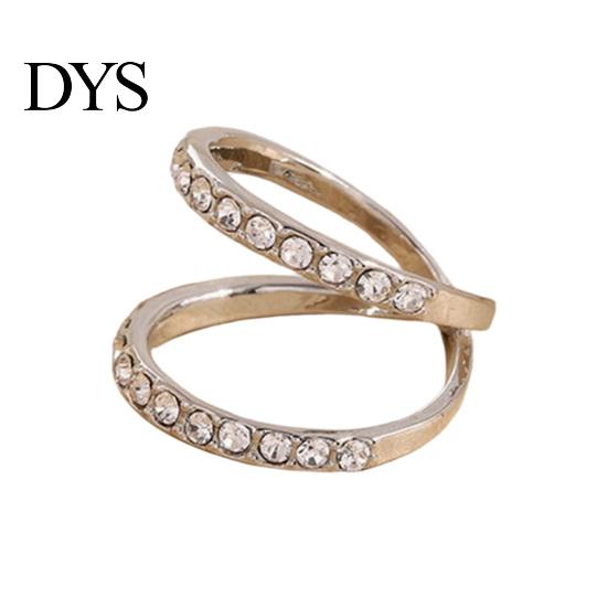 Elegant Scarf Clip Rhinestone Ring, Minimalist Double-Ring Neckerchief Slide, Decorative Durable Clasp Women Wrap Holder for Shirts Scarves Shawls