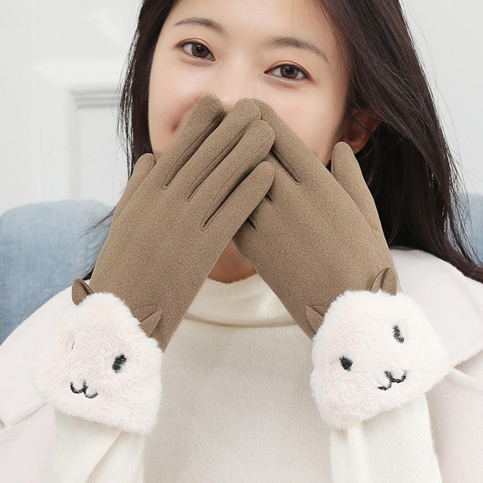 

Детские теплые перчатки плюс флисовые перчатки, защищающие от холода One Size хаки