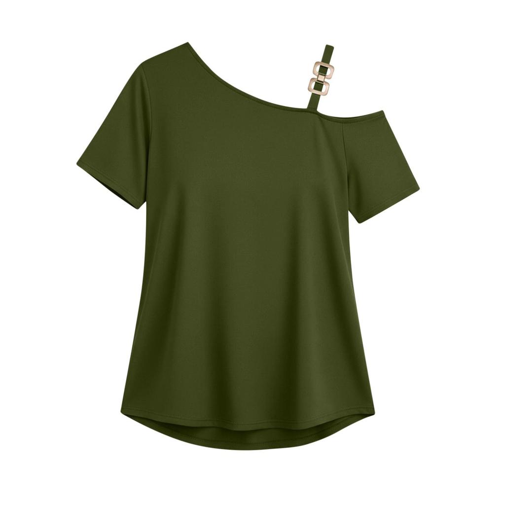 Womens Spring Tops Off Shoulder Summer Shirts for Women Casual Short Sleeve Womens Summer Shirts Dressy Tops for Women