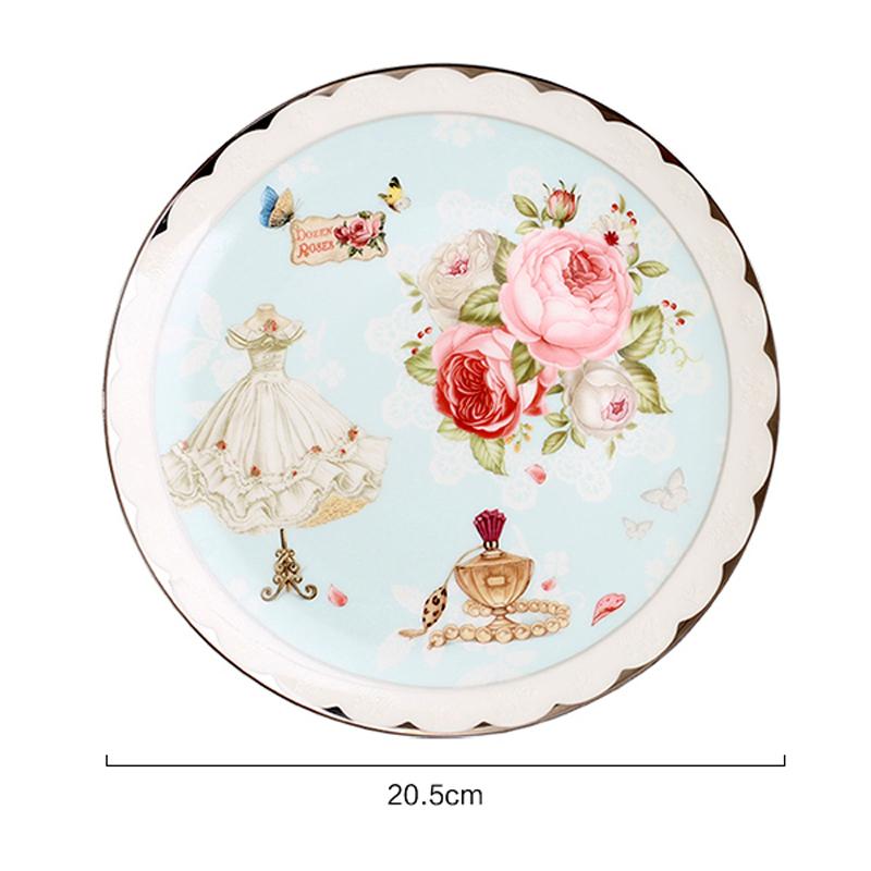 Elegantes Teetassenset Bone China Teetasse und Untertassenset Blumendesign Kaffeetassenset Teetasse Dessertteller Porzellan Trinkgeschirr Geschenk