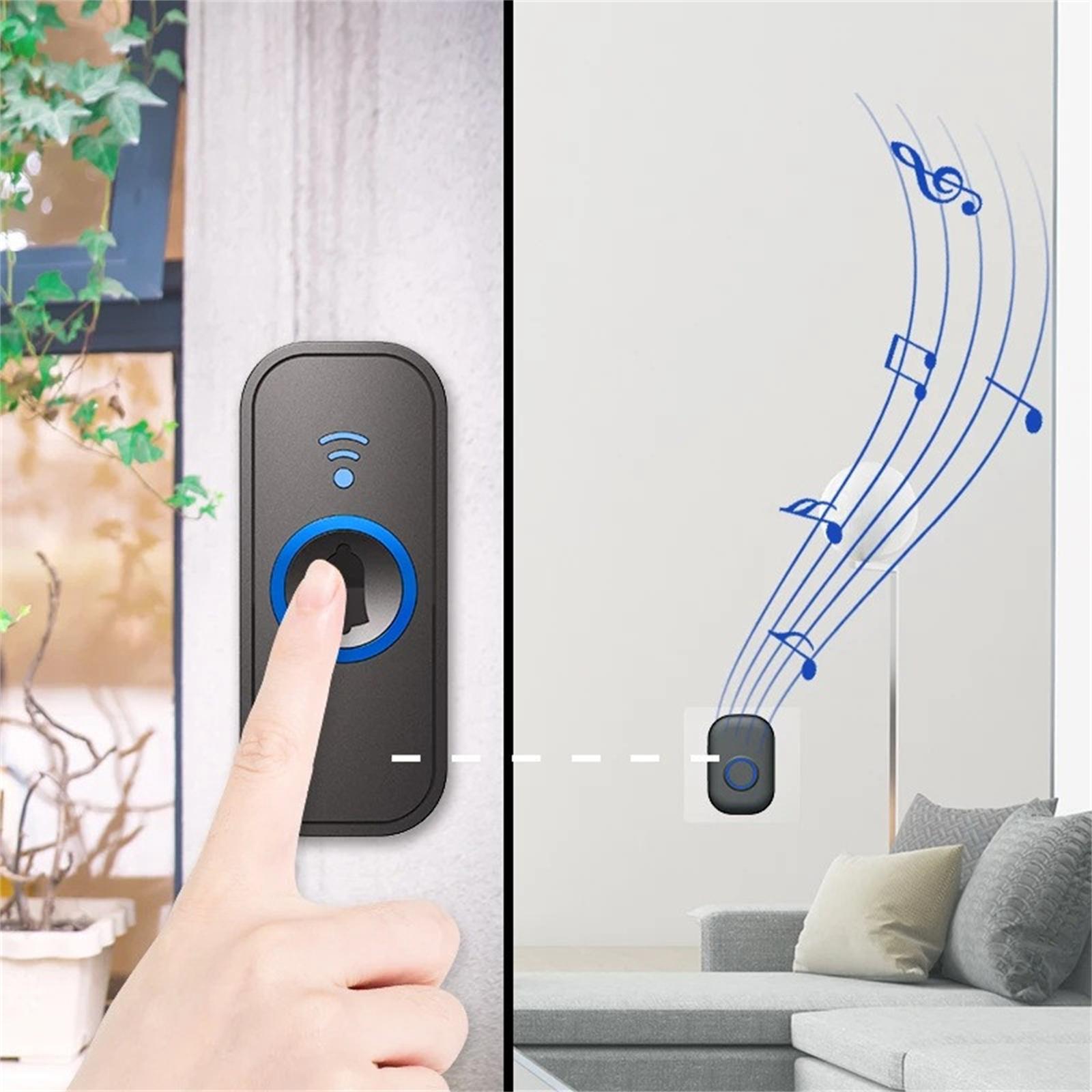 

One To One Wireless Remote Control Doorbell And Elderly Caller One Size белый