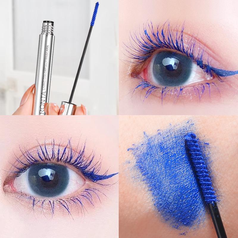 Colored Mascara, Waterproof Long-Lasting, Volumizing and Curling, Smudge-Proof, Fine Comb Brush for Precise Application