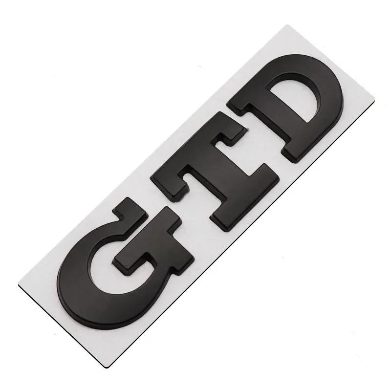 3D Metal Car Front Grill GTD Logo Rear Trunk Sticker Emblem Badge For Volkswagen VW Golf 4 5 6 7 7 MK4 MK5 MK6 MK7 MK8