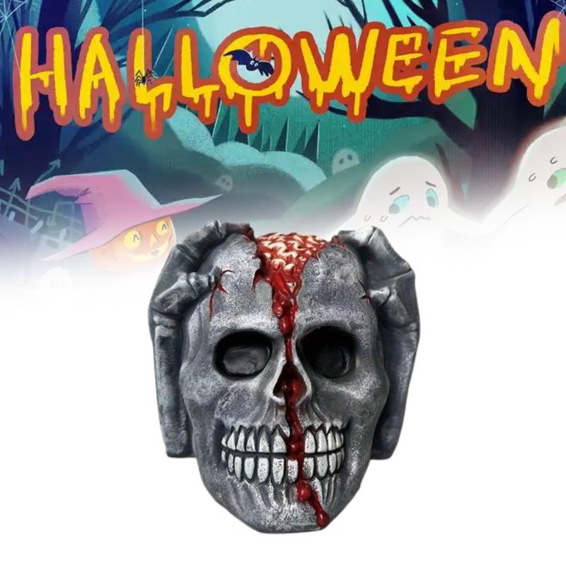 Modern Minimalist Skull Tabletop Ornament For Halloween And Christmas Decor