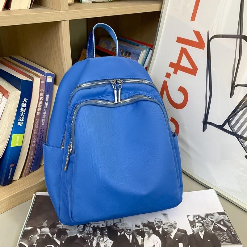 Youth Literary Travel Small Backpack New Lightweight Backpack Women's Summer Solid Color Simple Fashion Mommy Backpack