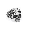 Vintage Gothic 316L Stainless Steel Skull Rings For Men Women Punk Hip Hop Motorcycle Band Jewelry Halloween Gifts