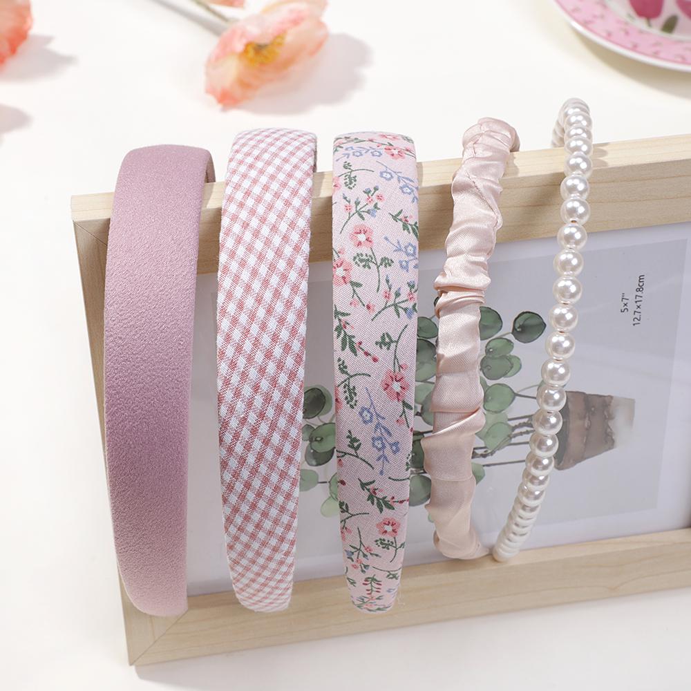 5pcs Set Fashion Women  Headdress Cloth Hair Bands Headband Girls Hairband Hair Hoop Female Hair Accessories Headwear