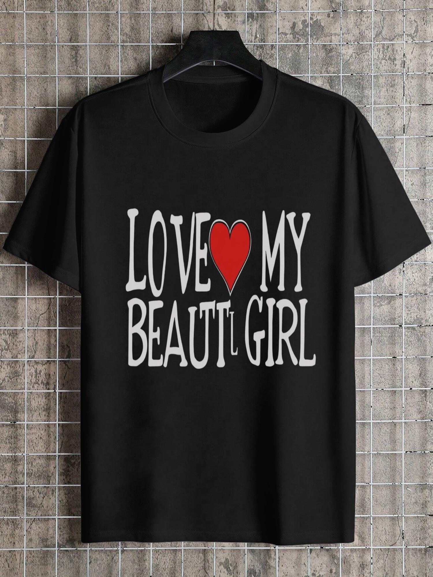 1pc bold graphic love heart T-shirt S