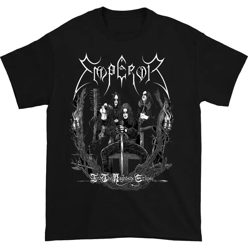 2026 Summer Emperor Vintage Black Metal Pentagram Print Tee Retro Death Rider Cotton Tshirt For Unisex Unisex Streetwear