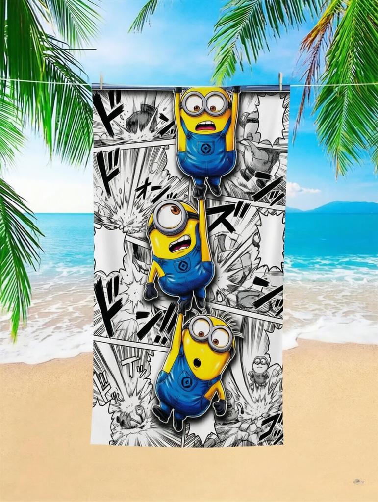 1pc Bananamaster Beach Towel, Big-eyed Cute Creature, Ideal for Beach Vacation Pool Gym, Cute Summer Gift for Friends & Families