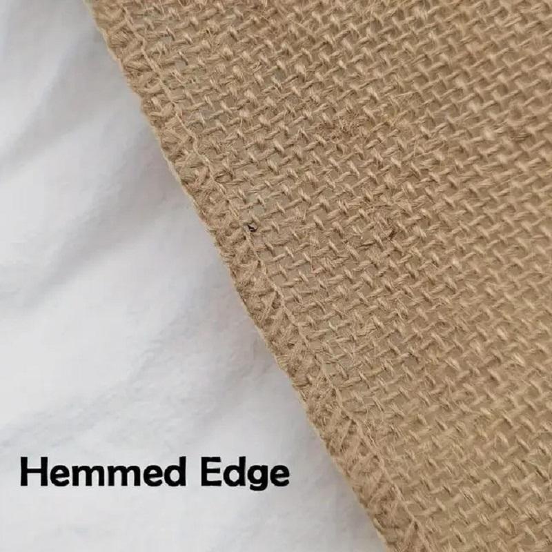Jute Burlap Fållad Band DIY-väska Material Hampa Rep Flätad Linne Rulle Bröllopsfest Hantverk Dekorativ Gåva Sybehör