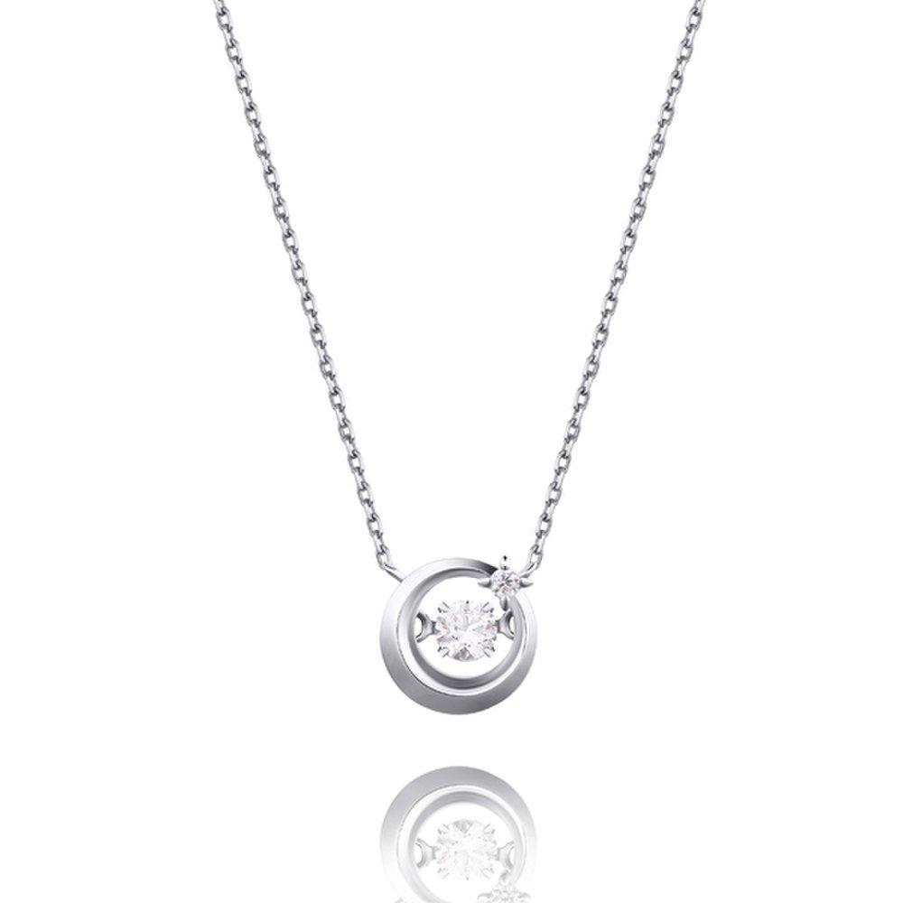 [Stonehenge]] Dal Silver Dancing Stone Necklace N0146