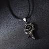 New Men Jewelry Retro Titanium Steel Punk Rock Choker Hip Hop Pendant Dragon Flame Necklace