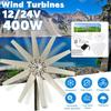 8000W 12/24V Windturbine mit 10 Rotorblättern MPPT-Regler Kleine Windturbine für den Heimgebrauch Geräuscharm Hohe Effizienz