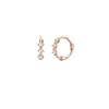 Triple Cubic Bracelet One-Touch 14k Earrings LOFH2007G