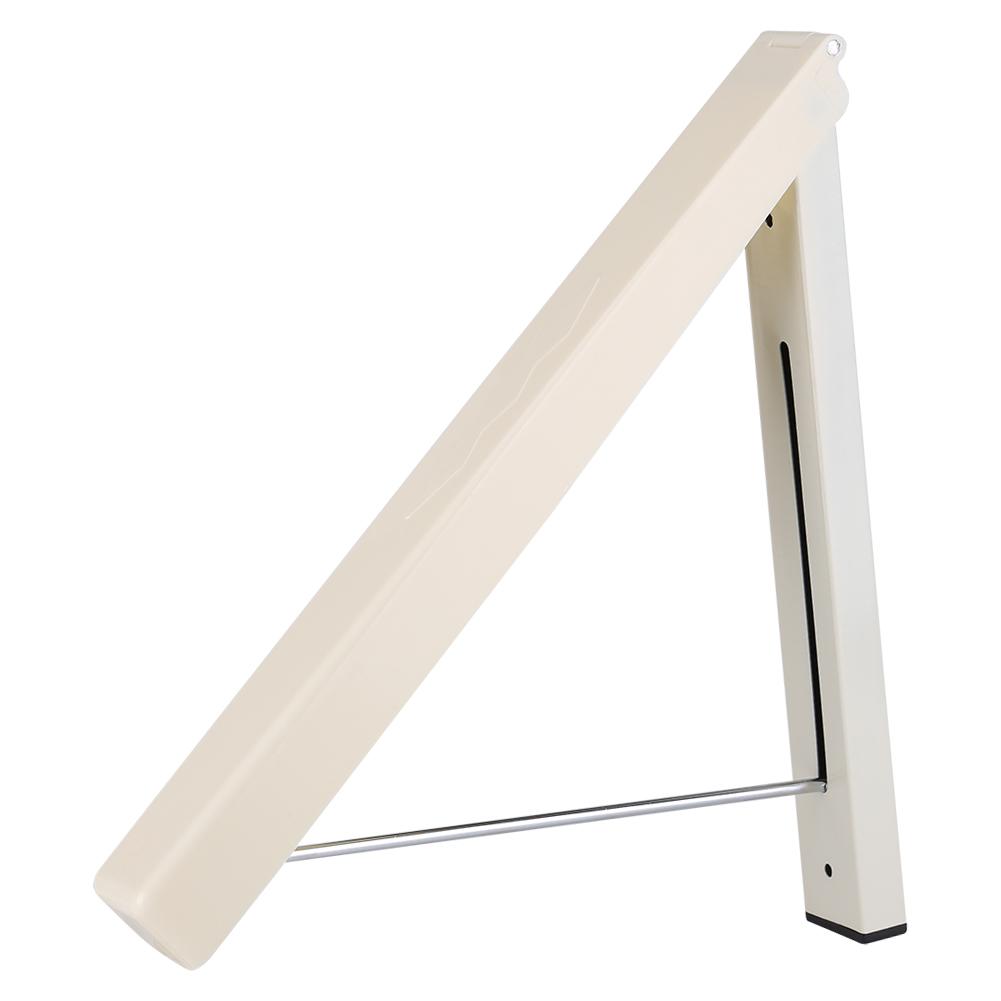 Folding Hidden Wall mount Hanger Retractable Indoor Bedroom Clothes Towel Rack