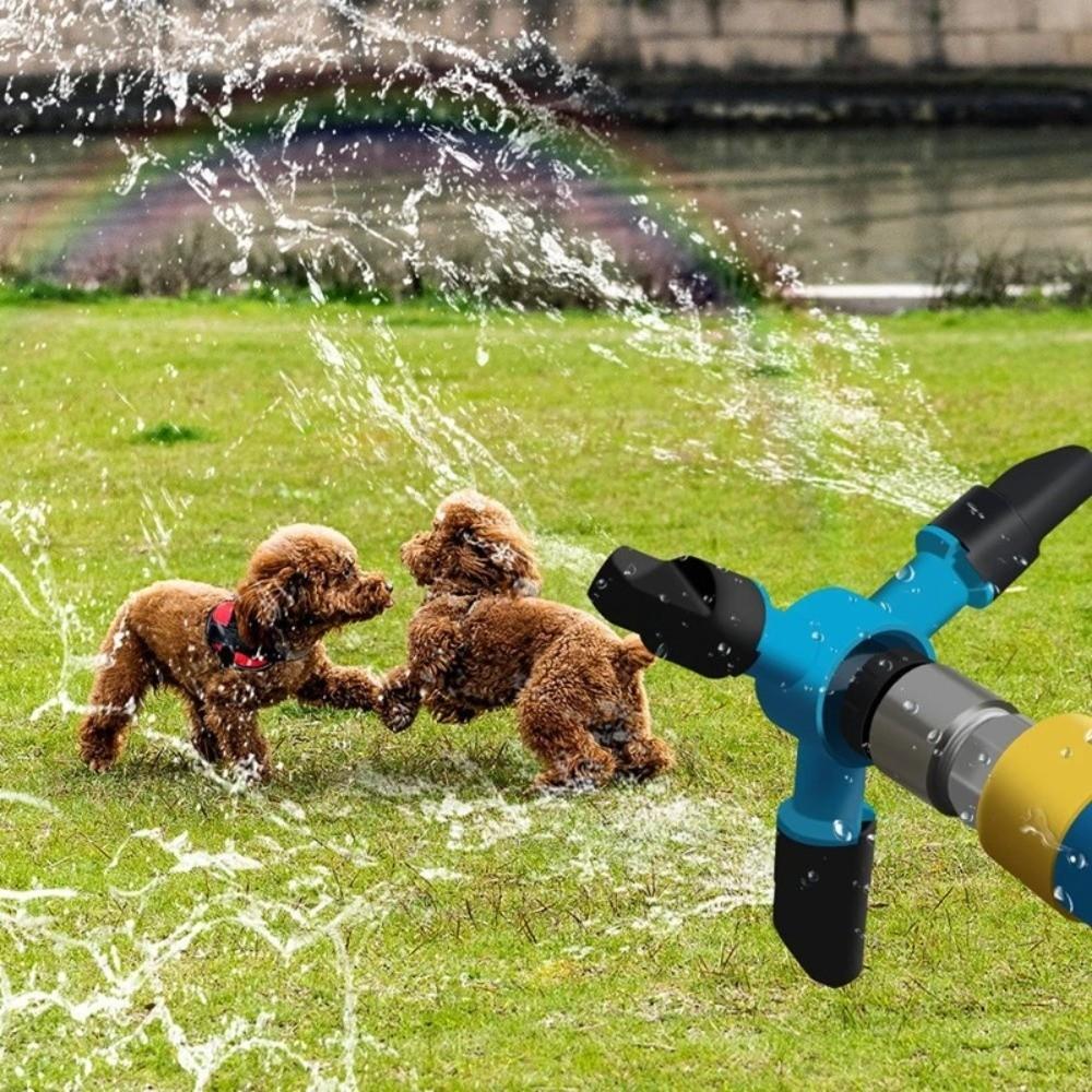 Automatic Watering Trampoline Sprinkler 360 Degree Rotating Pet Showering Sprinkler Irrigation
